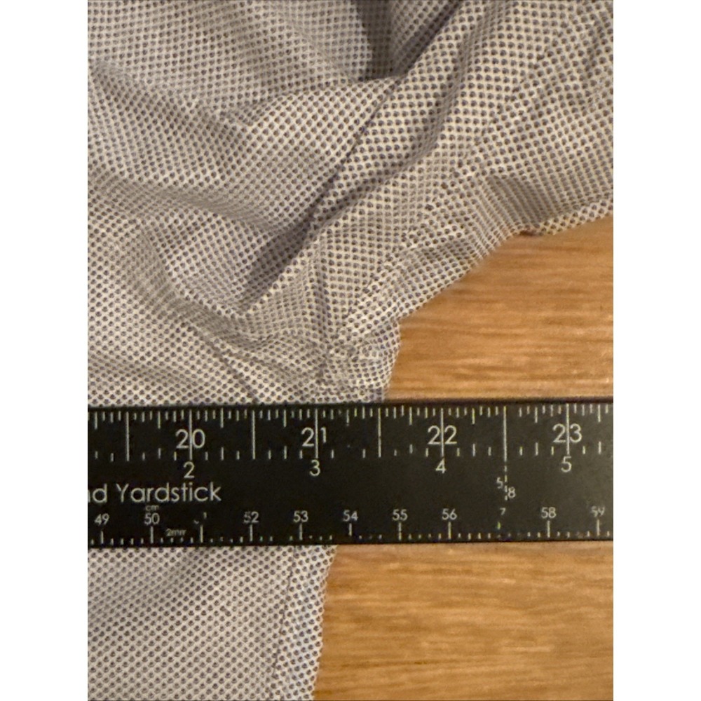 Bonobos Italian Shirting Shirt Men's 16-36 Slim Fit Blue/White Geometric Preppy - Picture 3 of 7